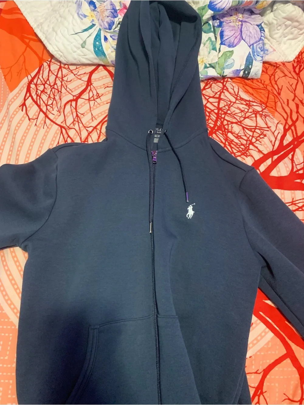 Ralph Lauren Navy Zip Hoodie